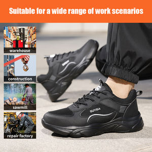 Zapatos DE SEGURIDAD Guyisa con aislamiento antigolpes y antiperforación, puntera de plástico ligera de 10KV para hombres - Product Image 4