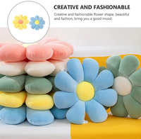 Fauteuil de sol gonflable décoratif en peluche, écologique, amovible et lavable, motif marguerite, pour hôtels et soins, directement du fabricant