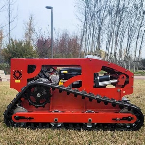 Tondeuse à <span class=keywords><strong>gazon</strong></span> autotractée télécommandée à essence avec broyeur multifonction et désherbant pour grandes surfaces gazonnées - Product Image 3