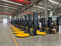 Enrouleuse automatique de palettes Everlift, enrouleuse industrielle avec plateau tournant pour la logistique d'entrepôt, prix d'usine