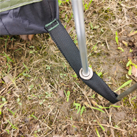 Vente chaude pêche à la carpe Bivvies ultra-léger Portable pêche à la carpe Bivvy 1 homme poteau en aluminium facile à installer pour la randonnée Camping