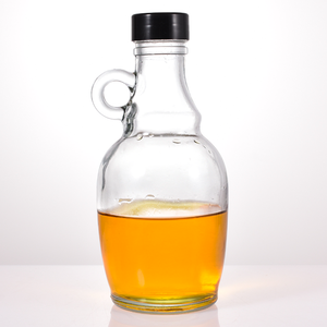 Sérigraphie 250ml 500ml Bouteilles de <span class=keywords><strong>sirop</strong></span> <span class=keywords><strong>d</strong></span>'<span class=keywords><strong>érable</strong></span> Petite bouteille californienne pour le <span class=keywords><strong>whisky</strong></span> de stockage de vin rouge avec poignée en verre - Product Image 2