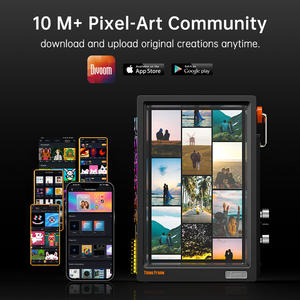 <span class=keywords><strong>Divoom</strong></span> Times Frame 10,1 "Pantalla de píxeles WiFi | Reloj de bricolaje, Crypto y Stock Ticker, clima y Panel de calendario | Regalo de escritorio inteligente para el hogar - Product Image 3
