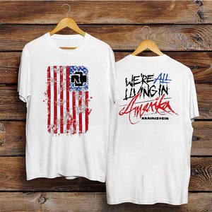 Calumnia banda algodón cuello redondo Camiseta música concierto gira álbum Sing <span class=keywords><strong>Song</strong></span> Alemania impresión 100% algodón tejido manga corta - Product Image 4