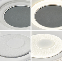 Vente d'usine, nouveau luminaire de plafond rond en métal moderne à LED, haute luminosité, télécommande, éclairage quotidien