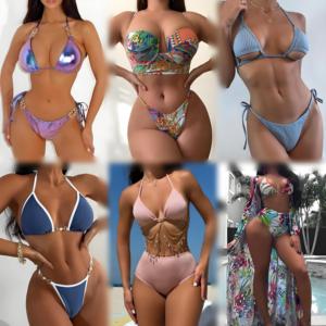 2026 Hot Selling Clearance Women's Bikini Set Summer Fashion Sexy Bikini Swimsuit Beachwear Set <b>Mixed</b> Wholesale - Product Image 3