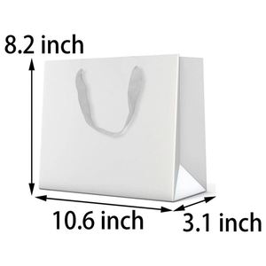 Sacs en papier kraft avec poignée pour le commerce de détail, emballage pour marchandises, boutique, cadeaux, plats à emporter – Sacs en papier durables et robustes avec poignée - Product Image 4