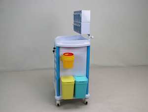 <span class=keywords><strong>Chariot</strong></span> <span class=keywords><strong>d</strong></span>'urgence médical MT MEDICAL pour hôpitaux et cliniques, avec matériau ABS et métal durable - Product Image 4