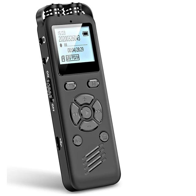 Digital Voice Recorder 64GB Voice Recorder With Playback and Activated Recorders Dictaphone Recording Device Audio