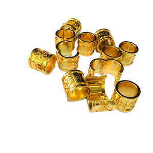 2025 Op Maat Gemaakte Kanarievink Vogel Levert Gepersonaliseerde 8Mm Gouden Race Duif Voetring Machine Beenringen - Product Image 1