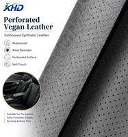 Cuir PU imperméable gaufré perforé résistant à l'abrasion de 0,8 à 1,4 mm pour chaussures, gants et décorations