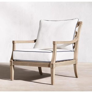 Sofá de patio de teca de diseño, 3 plazas, impermeable, muebles de exterior para uso en villas, patios y hoteles. - Product Image 4