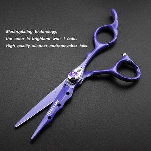 Tijeras de Peluquería Profesionales de Acero Inoxidable con Punta Afilada, Color 6.0, para Adelgazar el Cabello, Herramienta de Belleza Personalizada - Product Image 5