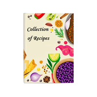 Livres de cuisine à couverture rigide 2025 Catalogue de livres photo personnalisé de bonne qualité Impression de livres de recettes en couleur