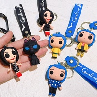 Gantungan Kunci Kalung Karakter Kartun Mama Coco Coraline dari Silikon Gel, Hadiah Kreatif, Barang Baru Impor