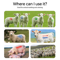 Peinture pour bétail inoffensive à base de solvant pour marquage d'animaux 500ML