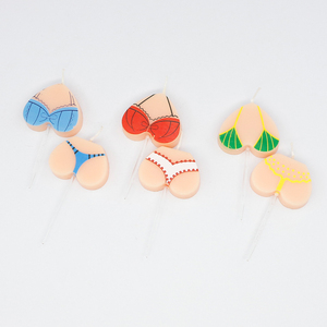 Bougies d'<span class=keywords><strong>anniversaire</strong></span> sexy en forme de bikini drôle de nouvelle conception <span class=keywords><strong>pour</strong></span> la fête - Product Image 3