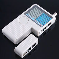 4 dans 1 lan testeur À Distance Réseau Câble Testeur Rj11 Rj45 Usb Bnc Main-tenir lan Testeur 9v Batterie Alimentation
