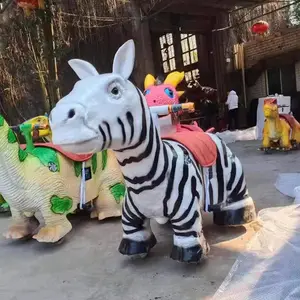 Large Simulated Dinosaur Amusement Park Ride Dinosaur Car Children Animal Electric Car