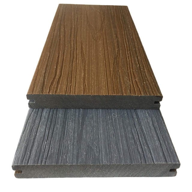 Maintenance Free 140x22mm Solid Co-extrusion WPC Composite Decking