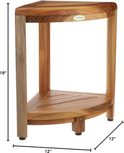 Estante <span class=keywords><strong>de</strong></span> dos niveles <span class=keywords><strong>de</strong></span> color natural, Banco <span class=keywords><strong>de</strong></span> <span class=keywords><strong>ducha</strong></span> <span class=keywords><strong>de</strong></span> madera <span class=keywords><strong>de</strong></span> teca impermeable, taburete, silla <span class=keywords><strong>de</strong></span> asiento para <span class=keywords><strong>ducha</strong></span> interior, proporciona seguridad - Product Image 1