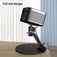 Soporte de Gimbal HEYU PB23 con Rotación de 360°, Ajuste de 90°, Capacidad de Carga de 5 kg, para Escritorio o Mesita de Noche, Compatible con Proyectores XGIMI Jmgo, Color Negro