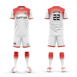 Conjunto de ropa deportiva de fútbol personalizado OEM camisetas y uniformes de entrenamiento de equipos impresos - Product Image 2