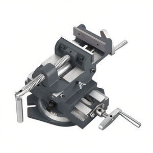 Fervi Cross Vise With Swivel Base 100mm Jaw Width <b>Bench</b> Mount Metalworking <b>Tool</b> - Product Image 2