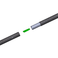 Poteaux en fibre de carbone légers, solides et sains pour le nettoyage des tentes ou des fenêtres.