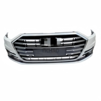 Bumper Depan dengan Grille Krom OEM 4N0807065A Suku Cadang Bodi Mobil untuk Audi A8 D5 2018-2021 A8L Quattro Cover Bumper Depan Lengkap