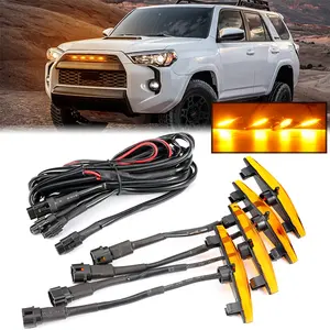 HOLY High Quality 12V Auto Emergency Warning light automobile Front Grille LED Strobe Flash Safety Lamp For Car 4 Runner