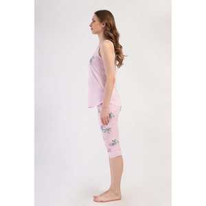 Traje Capri de Falda Ancha para Mujer con Top de Tirantes de Lyocell y Puños Ovalados - Product Image 2