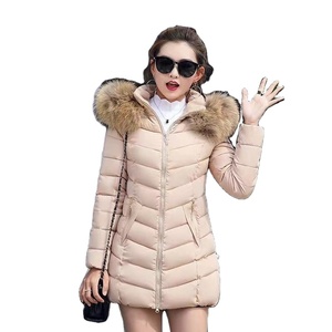 YSMARKET M-6XL capodanno giacca di abbigliamento ampio collo di <span class=keywords><strong>pelliccia</strong></span> invernale lunga sezione sottile cappotti coreani <span class=keywords><strong>con</strong></span> <span class=keywords><strong>cappuccio</strong></span> rimovibili - Product Image 1
