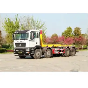 CNHTC Shandeka 8X4 carriage detachable garbage truck sells various customized garbage trucks