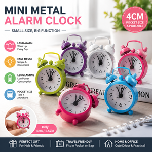 Mini réveil en métal de 40 mm pour <span class=keywords><strong>enfants</strong></span>, idéal comme cadeau - Product Image 2