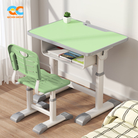 Bureau d'étude pour enfants à haut volume avec rangement et organisation Bureau d'étude Ensemble de chaises et de tables en bois pour chambre d'enfant