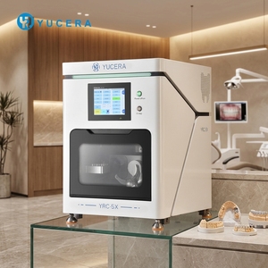 เครื่องกัดงานทันตกรรม CAD/CAM ได้รับการรับรองมาตรฐาน CE ป้องกันการเสียรูปด้วยความร้อนเพื่อความแม่นยำในการทำอับบัทเมนต์สำหรับรากฟันเทียม - Product Image 1