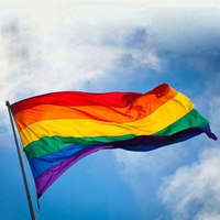 Drapeaux arc-en-ciel colorés, bannière de la paix, drapeaux de la fierté gay, drapeaux LGBT
