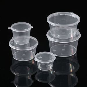 Contenedor Desechable Transparente de PP Ecológico, Apto para Microondas, Mini Taza de Salsa de Plástico, Logotipo Personalizado, Moderno, OEM, para Bar de Snacks - Product Image 1