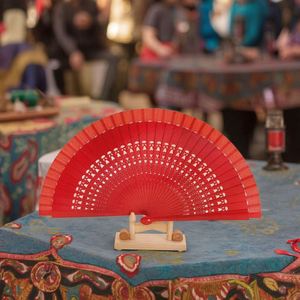 Customized Folk Art Style Spanish <b>Handheld</b> <b>Fan</b> with Painting Pattern for Promotion - Product Image 4