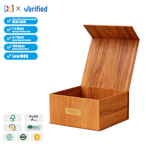 Book Shape <b>Square</b> High-End Rigid Box with Custom Logo Magnet Closure for Perfume Packaging - Product Image 1