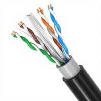 Cable Ethernet de Alta Velocidad Cat6a Cat6 Cat5e Cat5 CCA 305M 100M para Exteriores, Cable de Red para Monitoreo
