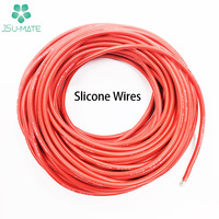 Fil électrique en silicone à âme unique recouvert de caoutchouc de silicone haute température, calibre 6 8 10 12 14 16 18 20 22 24 AWG