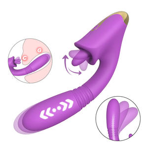 ไวเบรเตอร์นวดลิ้นกระดูกมังกรสำหรับผู้หญิงที่กระตุ้นหัวนม G-Spot - Product Image 1