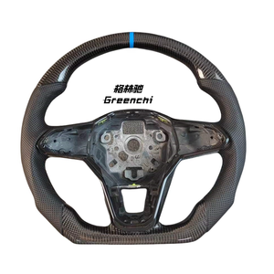 Utilisé pour Volkswagen <span class=keywords><strong>Golf</strong></span> 8 GTI Polo Volant de direction en fibre de carbone Modification et mise à niveau - Product Image 4