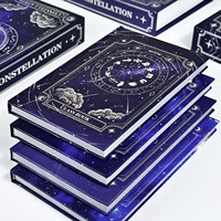 Cuaderno de Tapa Dura con Candado de Contraseña de las Doce Constelaciones del Cielo Estrellado, Diario con Gráfico de Estrellas Giratorio, Regalo, Venta al Por Mayor OEM