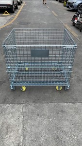 กรงเก็บของแบบพับได้ ทนทาน ใช้ซ้ำได้ รับน้ำหนักได้มาก ชุบกัลวาไนซ์ - Product Image 3