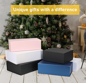 शादी के लिए सफेद चुंबकीय बंद उपहार बक्से दुल्हन दुल्हन के लिए उपहार बॉक्स - Product Image 5