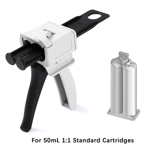 50ml Cartridge Gun AB keo pha chế Kit hai thành phần Epoxy dính Hướng dẫn sử dụng Dispenser Applicator - Product Image 3