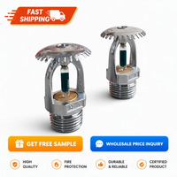 Vente en gros OEM - Sprinkler mural vertical suspendu 1/2" NPT à réponse rapide pour système de sécurité incendie pour hôtels et entrepôts